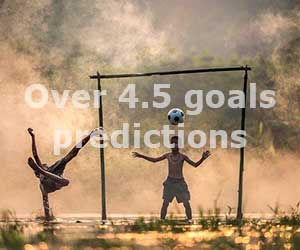 over 4.5 goals predictions